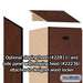 Salsbury 18" Wide Single Tier Designer Wood Locker - 1 Wide - 6 Feet High - 21 Inches Deep - Mahogany - Hasps - Sweatfully