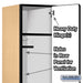 Salsbury 18" Wide Single Tier Designer Wood Locker - 1 Wide - 6 Feet High - 21 Inches Deep - Maple - Hasps - Sweatfully