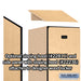Salsbury 18" Wide Single Tier Designer Wood Locker - 1 Wide - 6 Feet High - 21 Inches Deep - Maple - Hasps - Sweatfully