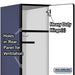 Salsbury 18" Wide Single Tier Designer Wood Locker - 1 Wide - 6 Feet High - 24 Inches Deep - Blue - Hasps - Sweatfully