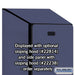 Salsbury 18" Wide Single Tier Designer Wood Locker - 1 Wide - 6 Feet High - 24 Inches Deep - Blue - Hasps - Sweatfully
