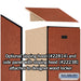 Salsbury 18" Wide Single Tier Designer Wood Locker - 1 Wide - 6 Feet High - 24 Inches Deep - Cherry - Hasps - Sweatfully