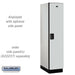 Salsbury 18" Wide Single Tier Designer Wood Locker - 1 Wide - 6 Feet High - 24 Inches Deep - Gray - Hasps - Sweatfully