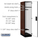 Salsbury 18" Wide Single Tier Designer Wood Locker - 1 Wide - 6 Feet High - 24 Inches Deep - Mahogany - Hasps - Sweatfully