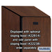 Salsbury 18" Wide Single Tier Designer Wood Locker - 1 Wide - 6 Feet High - 24 Inches Deep - Mahogany - Hasps - Sweatfully