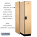 Salsbury 18" Wide Single Tier Designer Wood Locker - 1 Wide - 6 Feet High - 24 Inches Deep - Maple - Hasps - Sweatfully