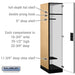 Salsbury 18" Wide Single Tier Designer Wood Locker - 1 Wide - 6 Feet High - 24 Inches Deep - Maple - Hasps - Sweatfully
