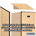 Salsbury 18" Wide Single Tier Designer Wood Locker - 1 Wide - 6 Feet High - 24 Inches Deep - Maple - Hasps - Sweatfully