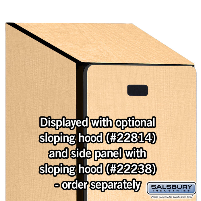 Salsbury 18" Wide Single Tier Designer Wood Locker - 1 Wide - 6 Feet High - 24 Inches Deep - Maple - Hasps - Sweatfully