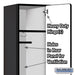 Salsbury 18" Wide Single Tier Designer Wood Locker - 1 Wide - 6 Feet High - 18 Inches Deep - Black - Hasps - Sweatfully