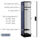 Salsbury 18" Wide Single Tier Designer Wood Locker - 1 Wide - 6 Feet High - 18 Inches Deep - Blue - Hasps - Sweatfully