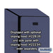 Salsbury 18" Wide Single Tier Designer Wood Locker - 1 Wide - 6 Feet High - 18 Inches Deep - Blue - Hasps - Sweatfully