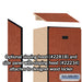 Salsbury 18" Wide Single Tier Designer Wood Locker - 1 Wide - 6 Feet High - 18 Inches Deep - Cherry - Hasps - Sweatfully