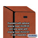 Salsbury 18" Wide Single Tier Designer Wood Locker - 1 Wide - 6 Feet High - 18 Inches Deep - Cherry - Hasps - Sweatfully