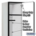Salsbury 18" Wide Single Tier Designer Wood Locker - 1 Wide - 6 Feet High - 18 Inches Deep - Gray - Hasps - Sweatfully