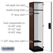 Salsbury 18" Wide Single Tier Designer Wood Locker - 1 Wide - 6 Feet High - 18 Inches Deep - Mahogany - Black Electronic Locks - Sweatfully