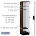 Salsbury 18" Wide Single Tier Designer Wood Locker - 1 Wide - 6 Feet High - 18 Inches Deep - Mahogany - Hasps - Sweatfully