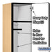 Salsbury 18" Wide Single Tier Designer Wood Locker - 1 Wide - 6 Feet High - 18 Inches Deep - Maple - Hasps - Sweatfully