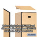 Salsbury 18" Wide Single Tier Designer Wood Locker - 1 Wide - 6 Feet High - 18 Inches Deep - Maple - Hasps - Sweatfully