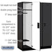 Salsbury 18" Wide Single Tier Designer Wood Locker - 3 Wide - 6 Feet High - 21 Inches Deep - Black - Hasps - Sweatfully