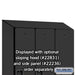 Salsbury 18" Wide Single Tier Designer Wood Locker - 3 Wide - 6 Feet High - 21 Inches Deep - Black - Hasps - Sweatfully