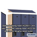 Salsbury 18" Wide Single Tier Designer Wood Locker - 3 Wide - 6 Feet High - 21 Inches Deep - Blue - Hasps - Sweatfully