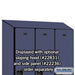 Salsbury 18" Wide Single Tier Designer Wood Locker - 3 Wide - 6 Feet High - 21 Inches Deep - Blue - Hasps - Sweatfully