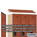 Salsbury 18" Wide Single Tier Designer Wood Locker - 3 Wide - 6 Feet High - 21 Inches Deep - Cherry - Hasps - Sweatfully
