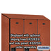 Salsbury 18" Wide Single Tier Designer Wood Locker - 3 Wide - 6 Feet High - 21 Inches Deep - Cherry - Hasps - Sweatfully