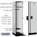 Salsbury 18" Wide Single Tier Designer Wood Locker - 3 Wide - 6 Feet High - 21 Inches Deep - Gray - Black Electronic Locks - Sweatfully