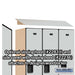 Salsbury 18" Wide Single Tier Designer Wood Locker - 3 Wide - 6 Feet High - 21 Inches Deep - Gray - Hasps - Sweatfully
