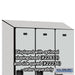 Salsbury 18" Wide Single Tier Designer Wood Locker - 3 Wide - 6 Feet High - 21 Inches Deep - Gray - Hasps - Sweatfully