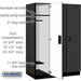 Salsbury 18" Wide Single Tier Designer Wood Locker - 3 Wide - 6 Feet High - 24 Inches Deep - Black - Hasps - Sweatfully