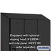 Salsbury 18" Wide Single Tier Designer Wood Locker - 3 Wide - 6 Feet High - 24 Inches Deep - Black - Hasps - Sweatfully