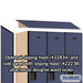 Salsbury 18" Wide Single Tier Designer Wood Locker - 3 Wide - 6 Feet High - 24 Inches Deep - Blue - Hasps - Sweatfully