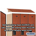 Salsbury 18" Wide Single Tier Designer Wood Locker - 3 Wide - 6 Feet High - 24 Inches Deep - Cherry - Hasps - Sweatfully