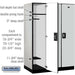 Salsbury 18" Wide Single Tier Designer Wood Locker - 3 Wide - 6 Feet High - 24 Inches Deep - Gray - Silver Resettable Combination Locks - Sweatfully