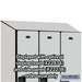 Salsbury 18" Wide Single Tier Designer Wood Locker - 3 Wide - 6 Feet High - 24 Inches Deep - Gray - Hasps - Sweatfully