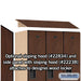 Salsbury 18" Wide Single Tier Designer Wood Locker - 3 Wide - 6 Feet High - 24 Inches Deep - Mahogany - Hasps - Sweatfully
