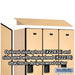 Salsbury 18" Wide Single Tier Designer Wood Locker - 3 Wide - 6 Feet High - 24 Inches Deep - Maple - Hasps - Sweatfully
