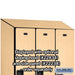 Salsbury 18" Wide Single Tier Designer Wood Locker - 3 Wide - 6 Feet High - 24 Inches Deep - Maple - Hasps - Sweatfully