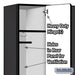 Salsbury 18" Wide Single Tier Designer Wood Locker - 3 Wide - 6 Feet High - 18 Inches Deep - Black - Hasps - Sweatfully