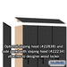 Salsbury 18" Wide Single Tier Designer Wood Locker - 3 Wide - 6 Feet High - 18 Inches Deep - Black - Hasps - Sweatfully