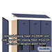 Salsbury 18" Wide Single Tier Designer Wood Locker - 3 Wide - 6 Feet High - 18 Inches Deep - Blue - Hasps - Sweatfully