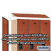 Salsbury 18" Wide Single Tier Designer Wood Locker - 3 Wide - 6 Feet High - 18 Inches Deep - Cherry - Hasps - Sweatfully