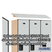 Salsbury 18" Wide Single Tier Designer Wood Locker - 3 Wide - 6 Feet High - 18 Inches Deep - Gray - Hasps - Sweatfully