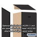 Salsbury 18" Wide Double Tier Designer Wood Locker - 1 Wide - 6 Feet High - 21 Inches Deep - Black - Hasps - Sweatfully
