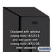 Salsbury 18" Wide Double Tier Designer Wood Locker - 1 Wide - 6 Feet High - 21 Inches Deep - Black - Hasps - Sweatfully