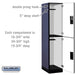 Salsbury 18" Wide Double Tier Designer Wood Locker - 1 Wide - 6 Feet High - 21 Inches Deep - Blue - Hasps - Sweatfully