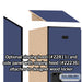 Salsbury 18" Wide Double Tier Designer Wood Locker - 1 Wide - 6 Feet High - 21 Inches Deep - Blue - Hasps - Sweatfully